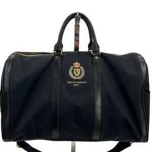 Valentino Garavani Sport Black Duffel Bag with Gold Accents